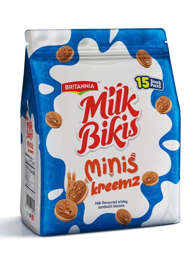 Britannia Milk Bikis Minis Cream Bag 200g - Image 1