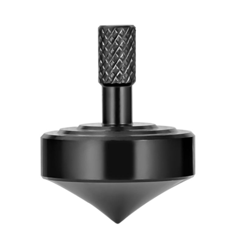 CHEETOP Stainless Steel Spinning Top Precision Mini Desktop Gyroscope Kill Time Reduce Stress ADHD Toys Perfect Balance Gyro Black Style 1 - Image 2