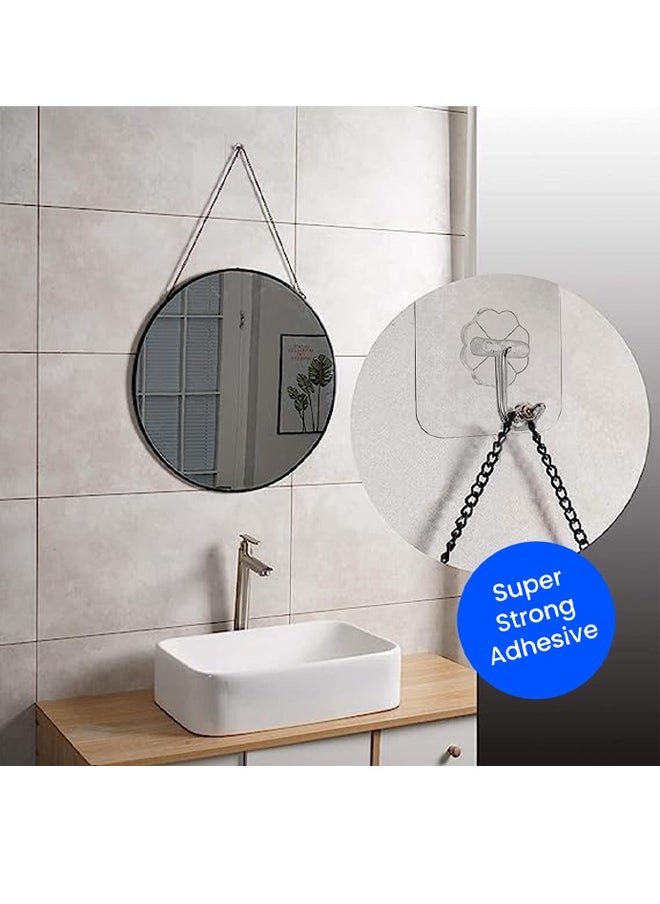 Pack of 40 Heavy Duty Self Adhesive Clear Wall Hooks - No Drill Transparent Hooks Perfect For Hanging Bags, Utensils, Mirror, Jackets, Large Clock Holds Upto 8kg - pzsku/Z2ACF5A1EDA5F7AA2AF36Z/45/_/1713434601/28323b8b-7ccd-42d9-be8a-13b4595e5446