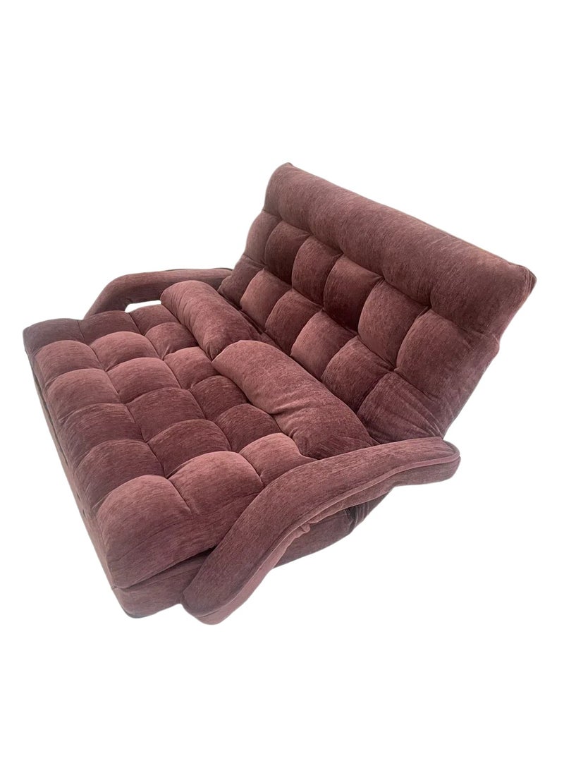 Albawadi - Folding Sofa Floor Chair Comfort Bed with Double Pillows Adjustable Back - Image 1