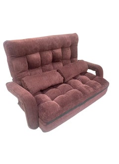 Albawadi Folding Sofa Floor Chair Comfort Bed with Double Pillows Adjustable Back  - Image 1