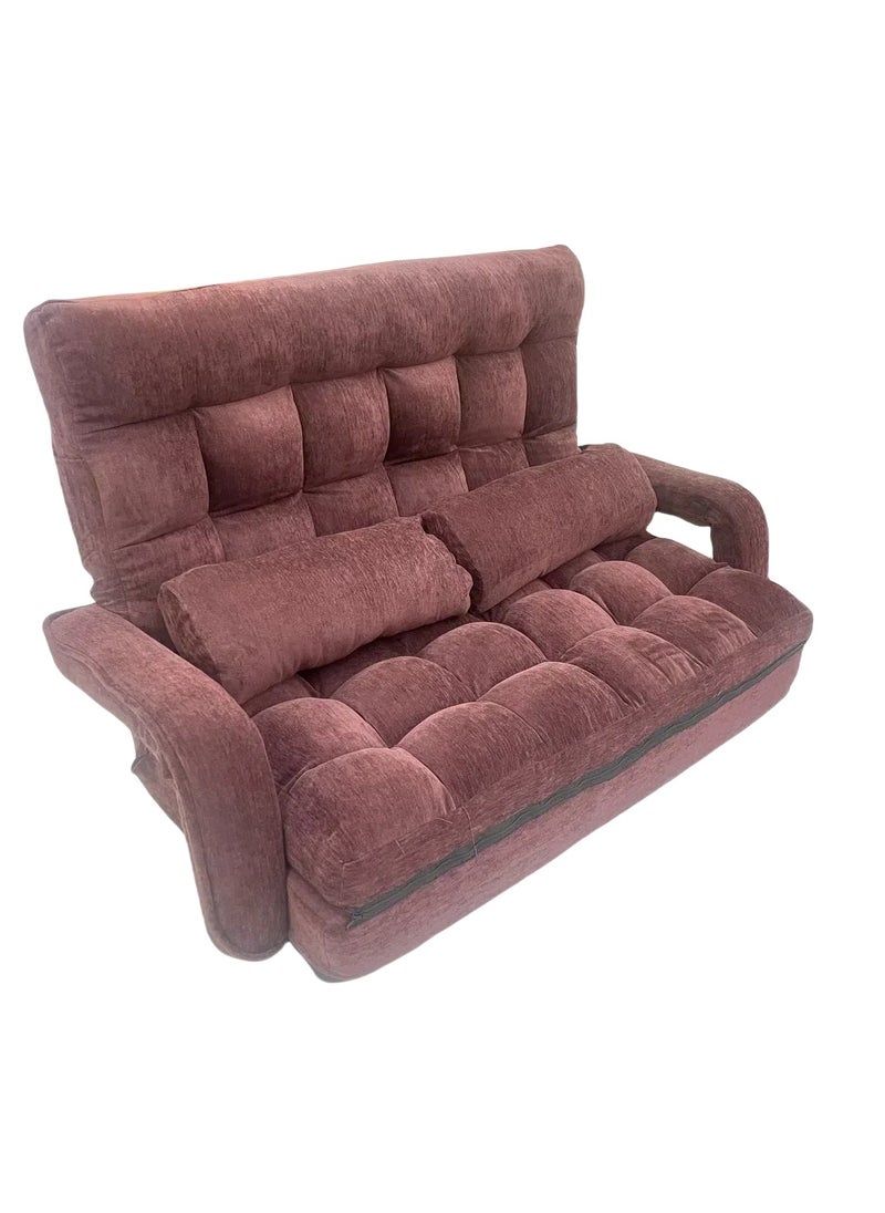 Albawadi - Folding Sofa Floor Chair Comfort Bed with Double Pillows Adjustable Back - Image 1