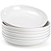 Fasmov Melamine Pasta Bowls, 6 Pack 9 inches 30 Oz Large Salad Serving Bowls, Shallow Salad Bowls, Plastic Dinner Deep - Image 2