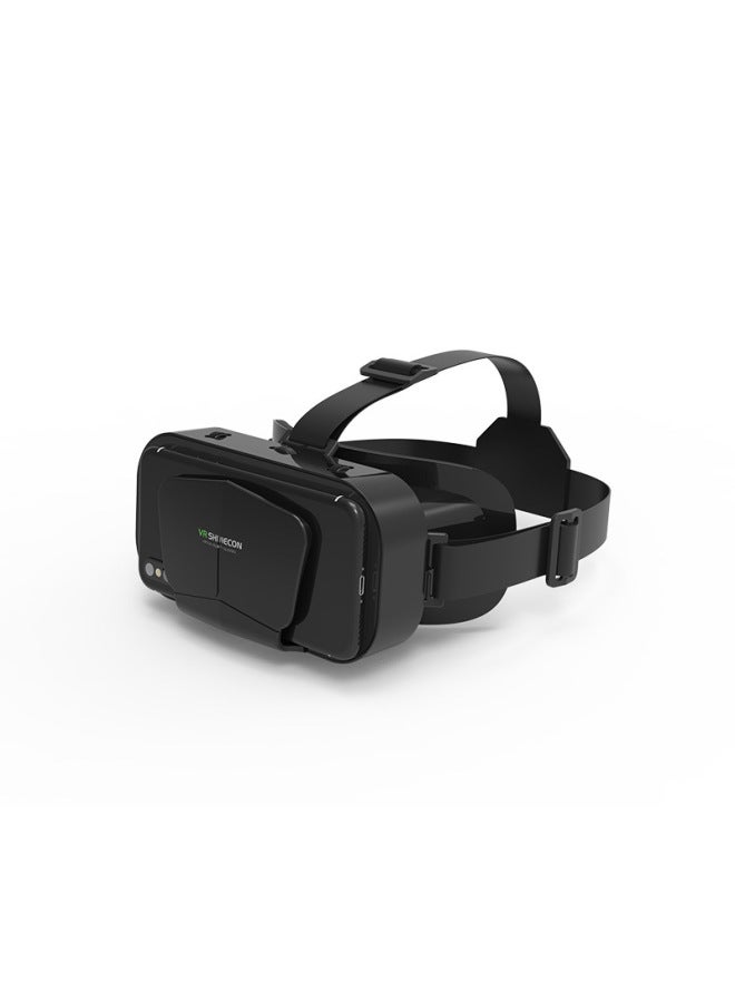 2021 VR Glasses Virtual Reality Display Device Compatible With Mobile Phone Size 4.7-7 Inches Movie Viewing Game-Color:Black - Image 1