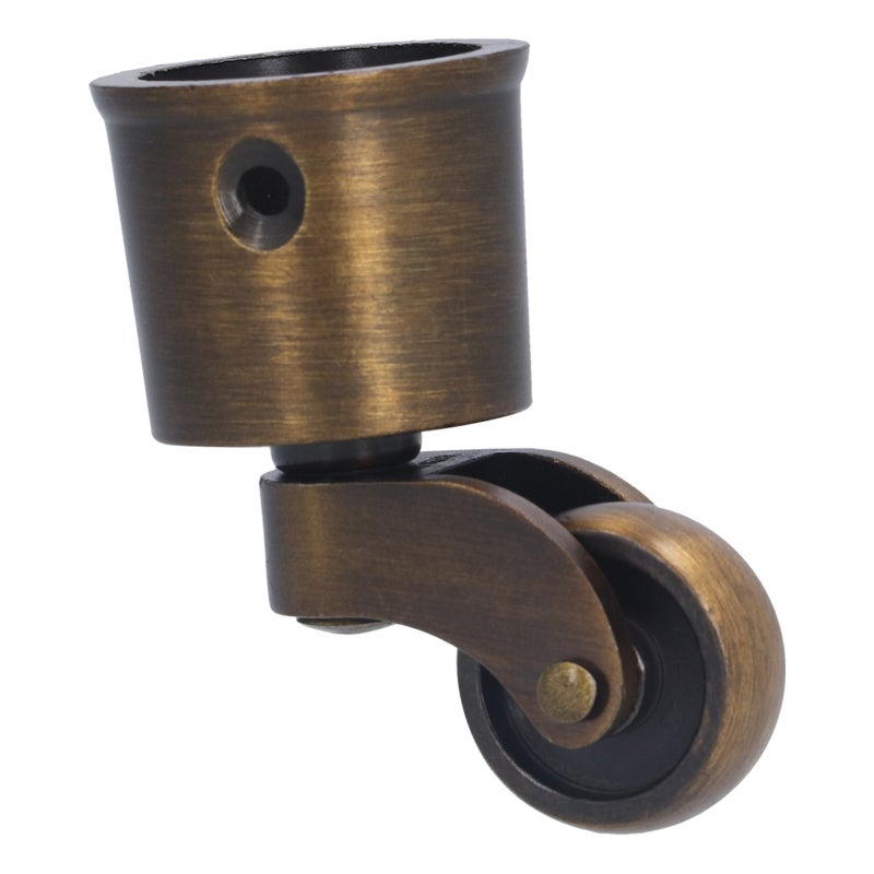 Round Cup Caster: Zinc Alloy Matt Surface - 360° Stable Swivel Silent Rolling Furniture Caster for Retro Home Furniture, Sofas, Pianos & Bookshelves - Image 4