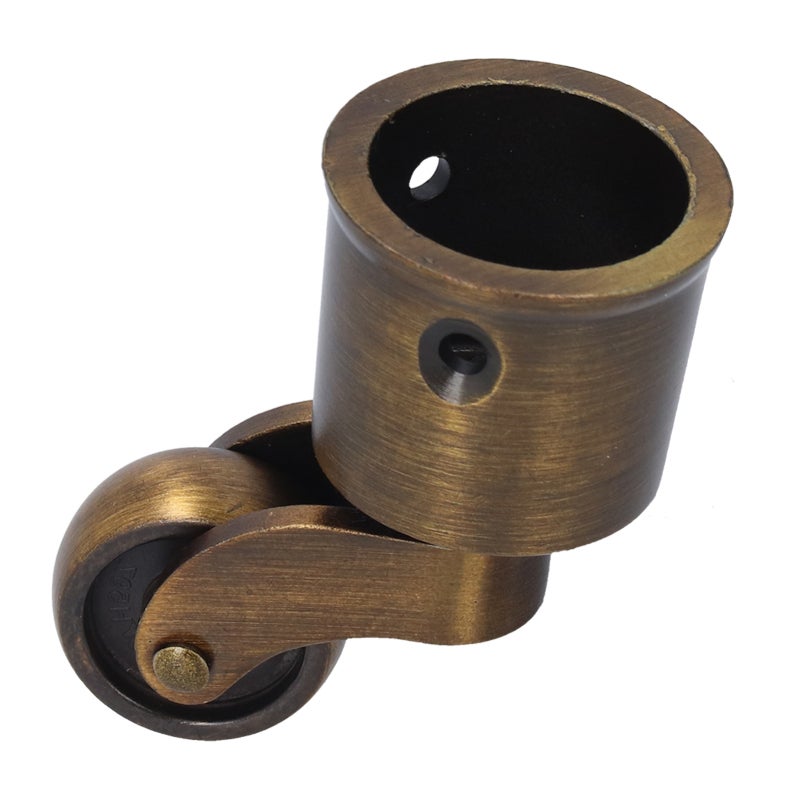 Round Cup Caster: Zinc Alloy Matt Surface - 360° Stable Swivel Silent Rolling Furniture Caster for Retro Home Furniture, Sofas, Pianos & Bookshelves - Image 3