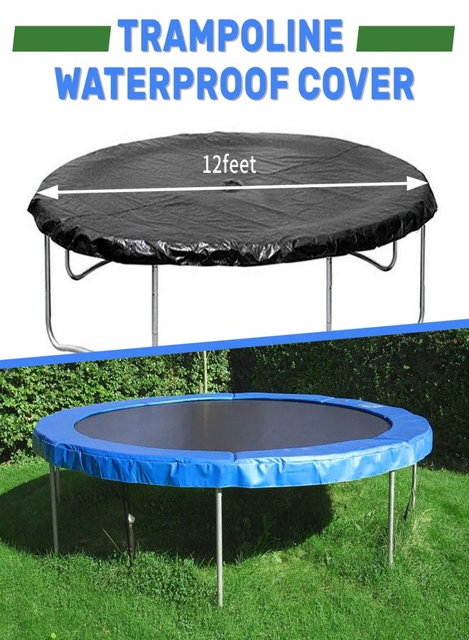 Sposuit Trampoline Cover - 12 FT Round Rain Snow Sun Shade Protection, UV Resistant - Image 4