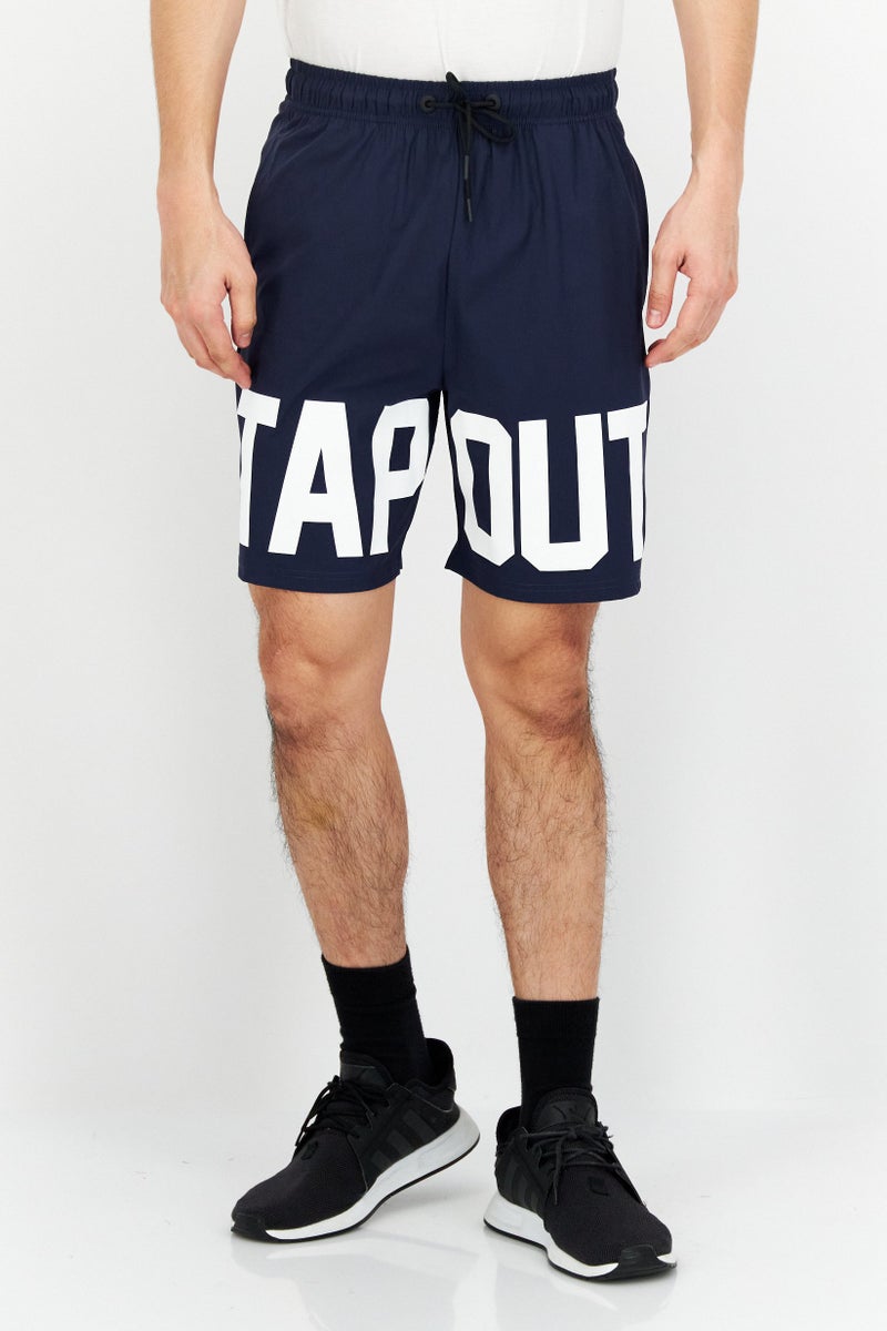 TapouT Men Sportswear Fit Drawstring Training Shorts, Navy  - Image 1