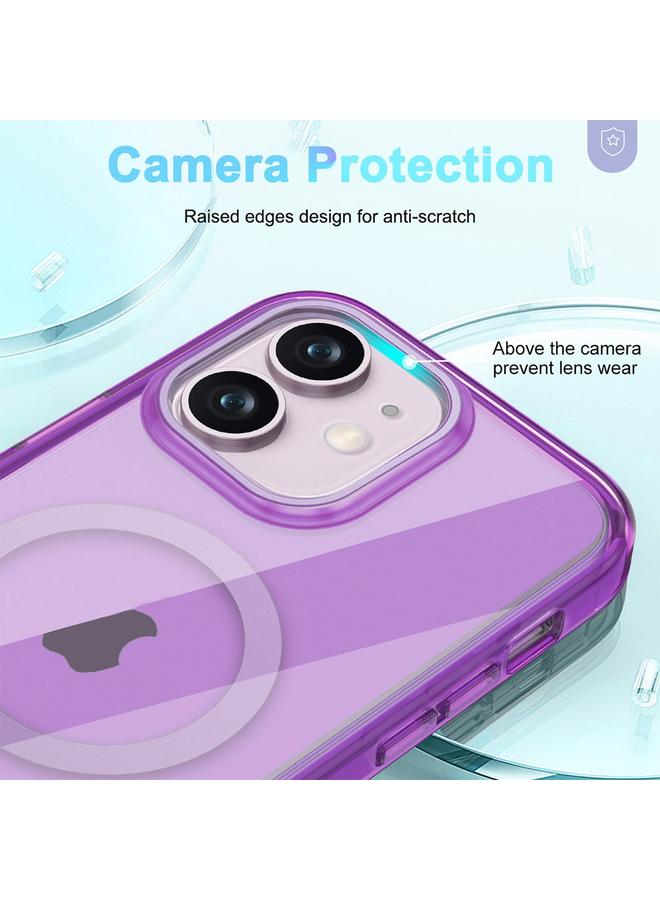 اس-توب جراب لهاتف iPhone 12 ملون من MagSafe المغناطيسي PC الهجين TPU جراب هاتف - Image 4