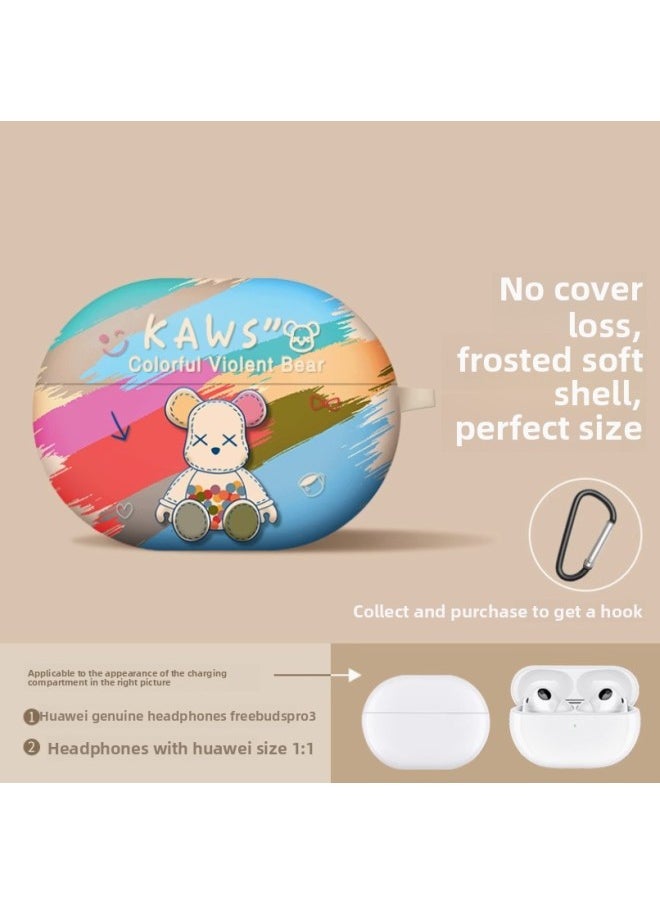 For HuaweiHeadset Protective Case Freeclip Case Freebudspro4 Bluetooth Freebuds6i5i Wireless-Color:[water Sticker] Red Everything Goes Smoothly + Hook-Model:For HuaweiFreebuds Pro4 (2024 Model)