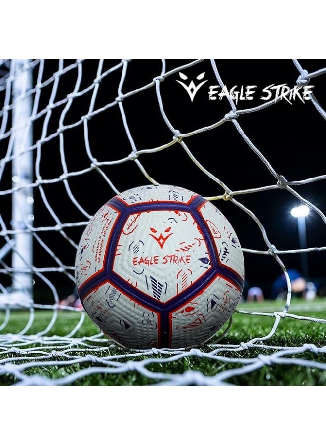 Eagle Strike Professional Match Soccer Ball – Size 5 PU Football, Red & Blue, Official Weight 420-440g - Image 5