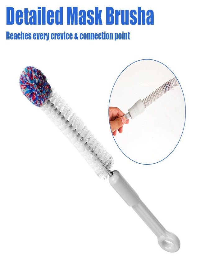 ILSSLI CPAP Tube Cleaning Brush, Hose and Mask Cleaning Kit Flexible 79inch Long Tubing Brush and 9inch Handy Brushes for Most CPAP Hose - Image 4