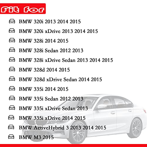 Getfarway مصباح خلفي يسار لمصابيح السائق من Getfarway مع مقبس وموصل و3 مصابيح 63217313043 متوافق مع BMW 3-Series 320i 328i 335i 328d 2012 2013 2014 2015 مجموعة إصلاح مصباح خلفي - Image 2