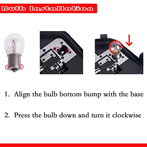Getfarway مصباح خلفي يسار لمصابيح السائق من Getfarway مع مقبس وموصل و3 مصابيح 63217313043 متوافق مع BMW 3-Series 320i 328i 335i 328d 2012 2013 2014 2015 مجموعة إصلاح مصباح خلفي - Image 4