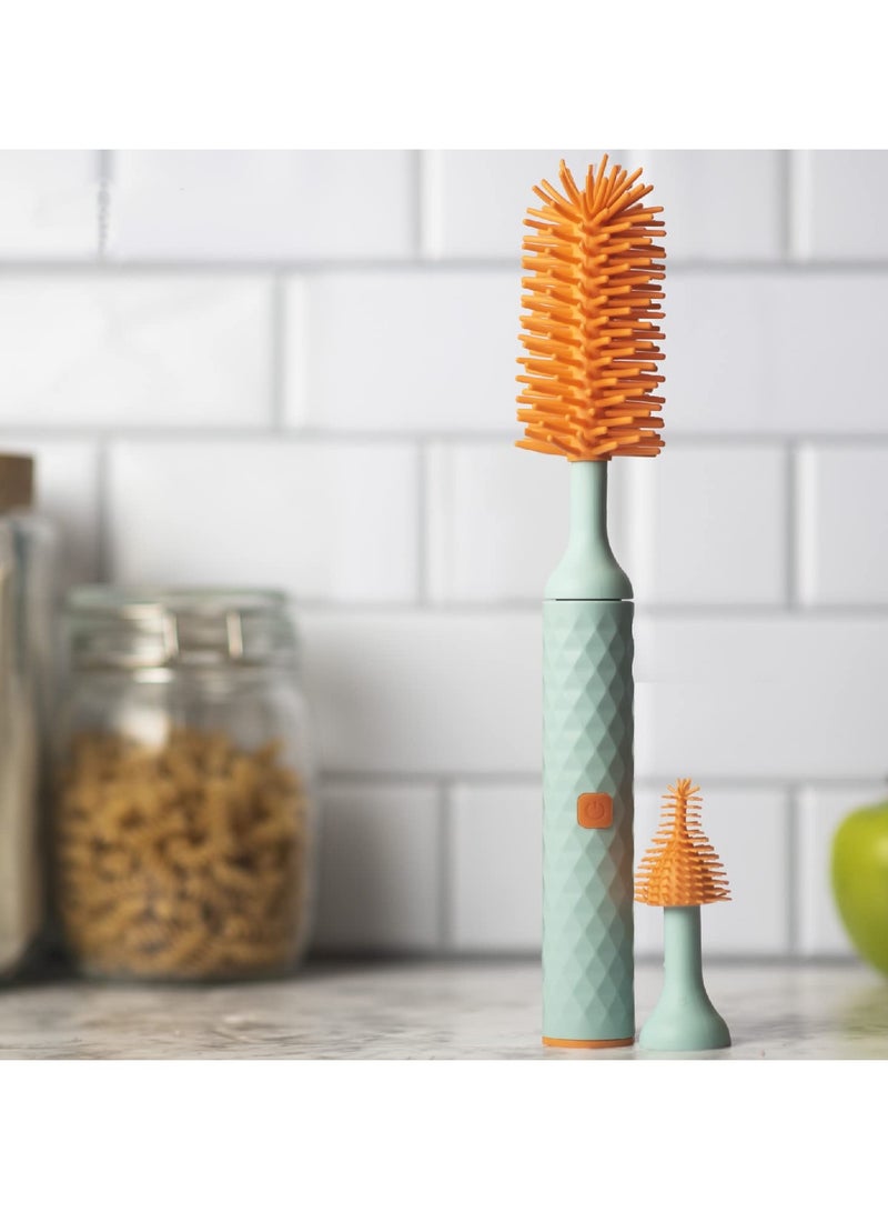 Electric Silicone Bottle Brush, Rechargeable Bottle Brush Set, Baby Bottle Brush, Bottle Cleaning Brush, Nipple Brush, Straw Cleaner Brush, Travel Baby Essentials Set  - Image 5