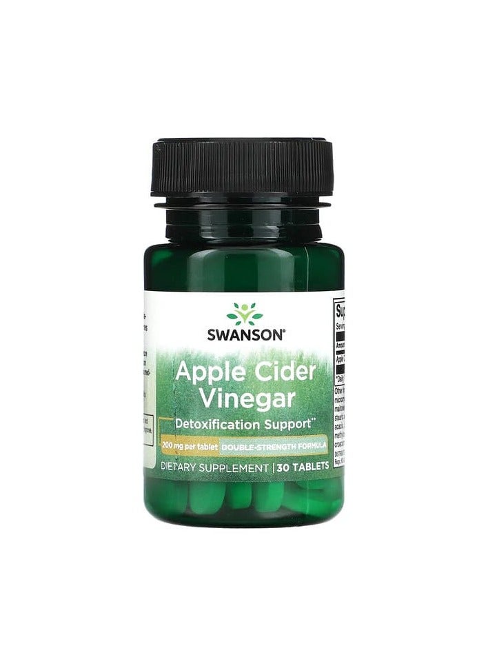 SWANSON خل التفاح، 200 ملغ، 30 قرصًا