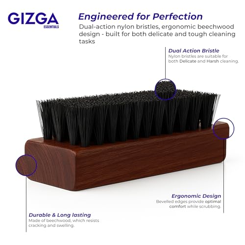 GIZGA Essentials Pro Shoe & Sneaker Cleaning Kit for White Shoes| Waterless Deep Clean Foam Cleaner (150ml) & Cleaning Brush| Removes Yellow Stains, Dirt | Safe for Leather, Canvas, Mesh, Rubber Shoes - Image 4