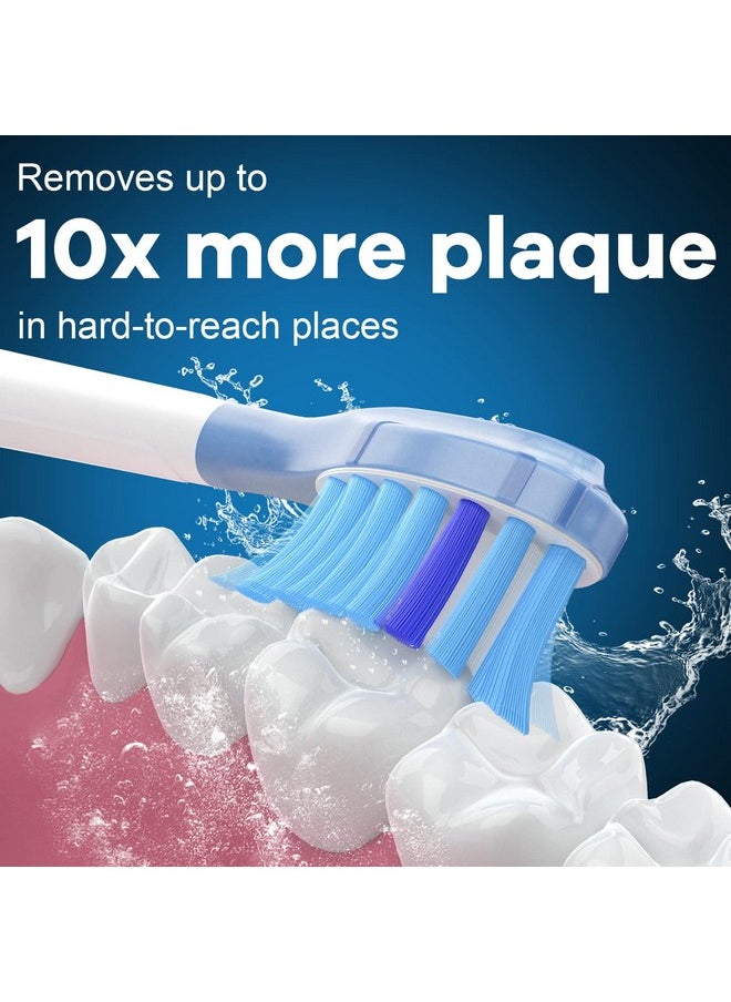 Toptheway - Optheway Toothbrush Replacement Heads Compatible With Philips Sonicare Protectiveclean 4100 5100 Expertclean 7300 7500 G3 W3 C2 G2 10 Brush Heads White - Image 1