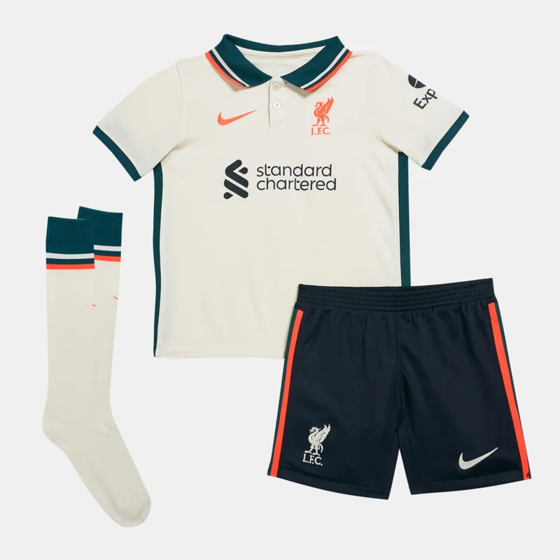 Nike Kids' Liverpool F.C. Away Stadium Football Kit - 2021/22 (Baby and Toddler)