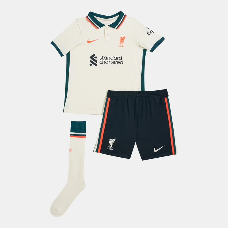 Nike Kids' Liverpool F.C. Away Stadium Football Kit - 2021/22 (Baby and Toddler)