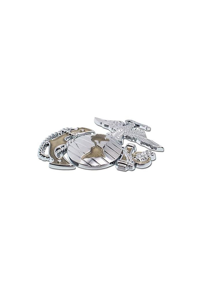Elektroplate Premium U.S. Marines Eagle Globe Anchor Insignia Emblem - Chrome All Metal for Cars and Trucks - Image 4