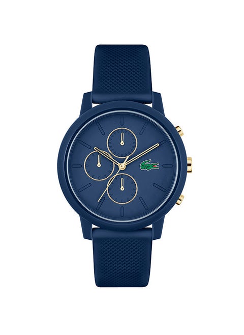 Men's Chronograph Round Shape Silicone Wrist Watch 2011248 - 43 Mm