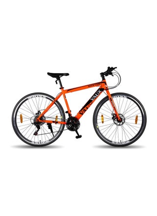 Swifter-Pro Hybrid Cycle For Men With Dual Disc Brake - 21 Speed Gear Cycle With Hi-Ten Steel Frame - Alloy Rims & 700Cx35 Thin Tyre Cycle - Bicycle For Adults With Age Group 15+ Years - Orange - pzsku/Z2AD0706EB099BABE3204Z/45/_/1718199101/8880c55f-1cb5-49fa-9b4d-e6cb0a4b0575