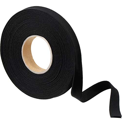 Jetec 12 Inch Double Fold Bias Tape Bias Binding Wide Fold Cotton Tape for Sewing Seaming Hemming Piping Quilting Projects10 YardsBlack