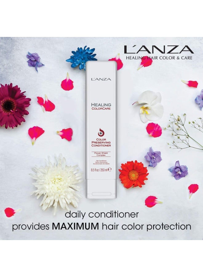 LANZA L'ANZA Healing ColorCare Color Preserving Conditioner, Conditioner for Damaged Dry Hair to Protect Color Longevity and Restore Damage, Healthy, Shiny, Bleached & Dyed Colored Hair - Image 3