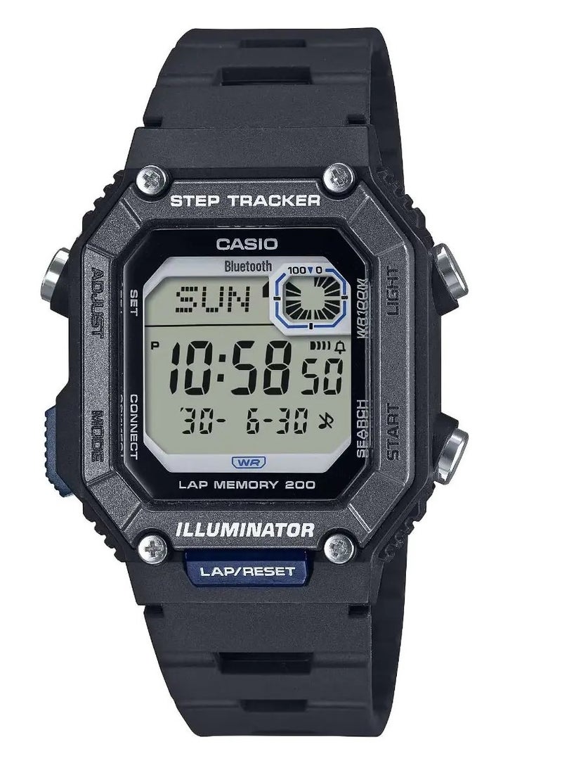 كاسيو ساعة رجالية رقمية قابلة للارتداء مع الهواتف الذكية - WS-B1000-1AVDF - Image 1