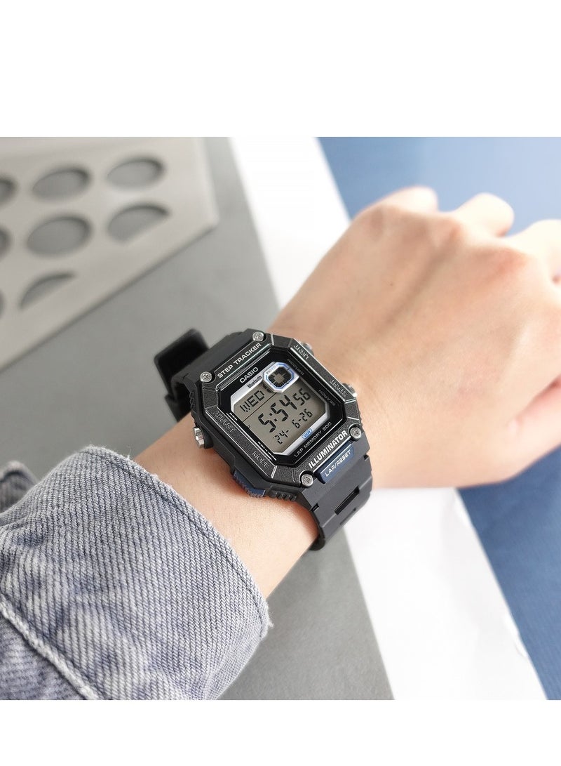 كاسيو ساعة رجالية رقمية قابلة للارتداء مع الهواتف الذكية - WS-B1000-1AVDF - Image 4
