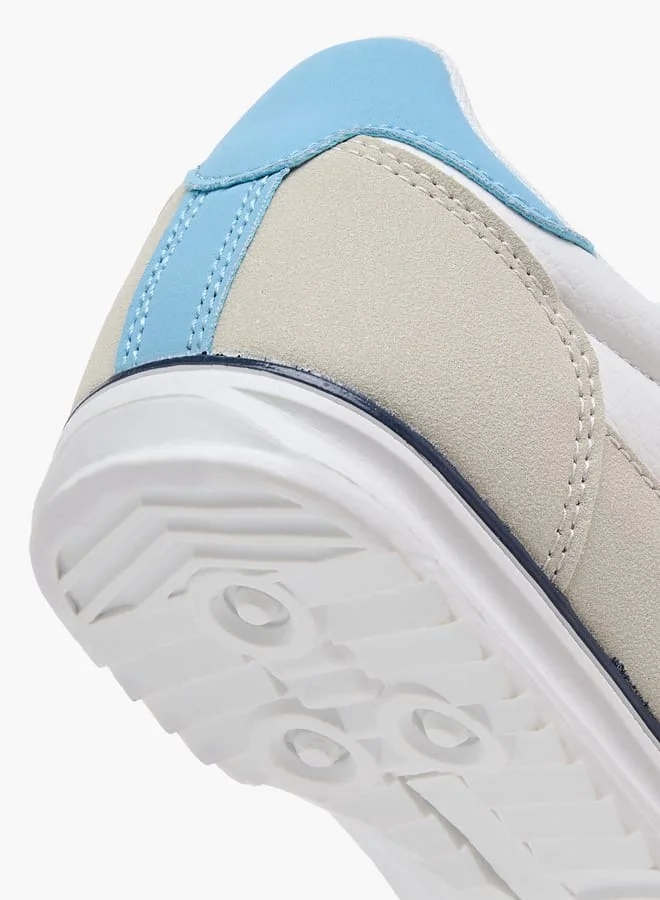 Dash Girls Panelled Sneakers with Hook and Loop Closure