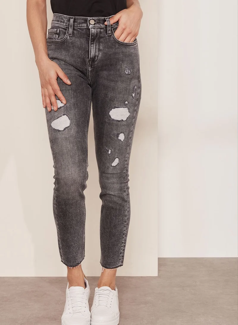 Calvin Klein Jeans Distressed Skinny Jeans