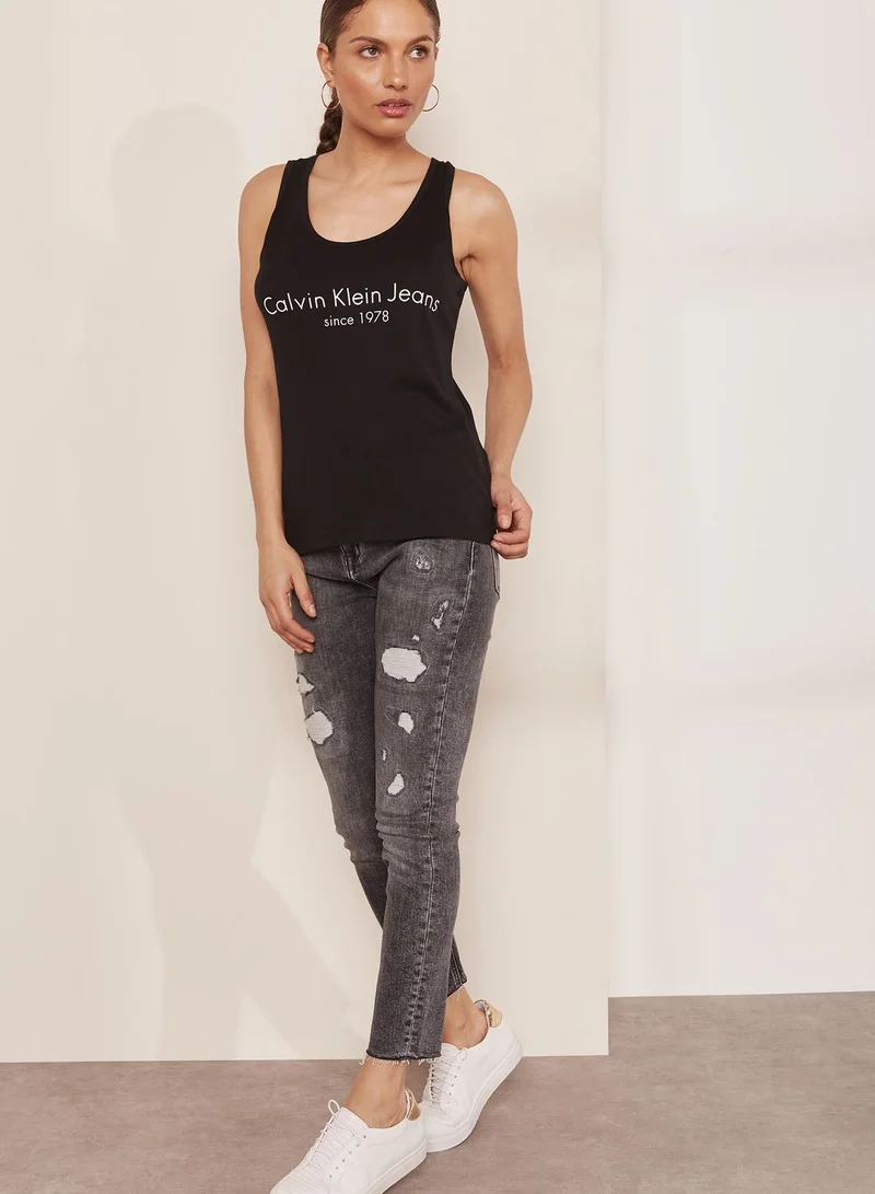 Calvin Klein Jeans Distressed Skinny Jeans