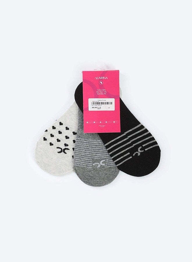 Carina Invisible Socks - 3 Pairs - Image 2