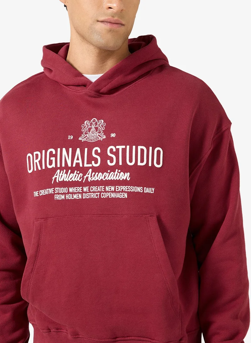 JACK & JONES Graphic Pullover Hoodie