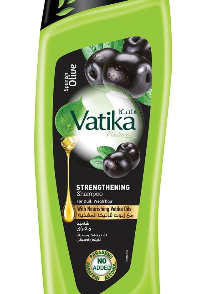 Vatika Naturals Spanish Olive Strengthening Shampoo 400ml - Image 1