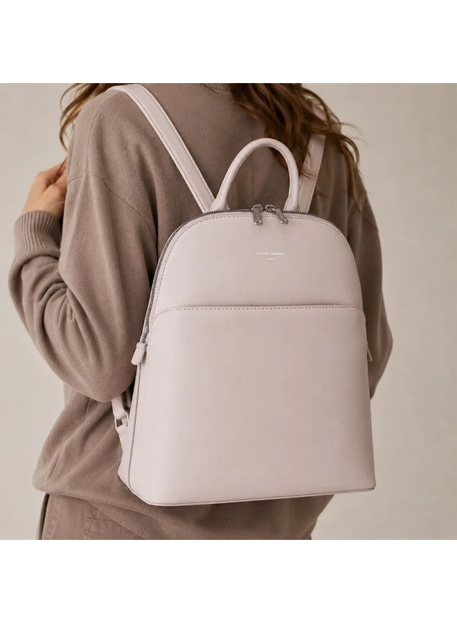 David Jones Snow Lilac David Jones Modern minimal medium size women's backpack model CM8233| Daily, school, college, work and everyday multi pocket bag for Women | Best Price UAE