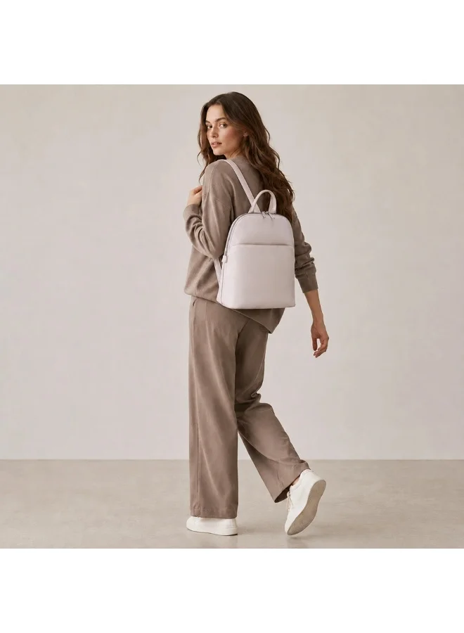David Jones Snow Lilac David Jones Modern minimal medium size women's backpack model CM8233| Daily, school, college, work and everyday multi pocket bag for Women | Best Price UAE
