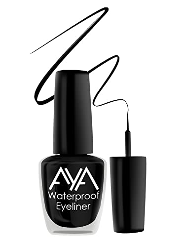 AYA 24 Hrs Long Lasting Waterproof Eyeliner Black 10 ml Pack of 2 Smudge Proof Transfer Proof Eye Liner for Eye Makeup - Image 2