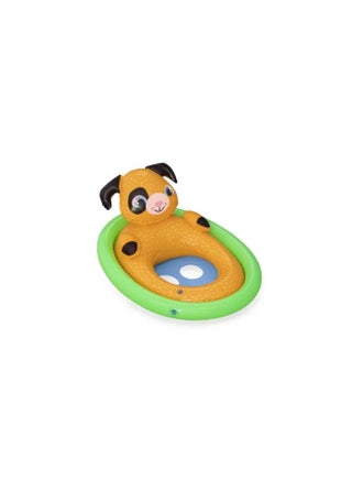 Bestway, Lil Animal Baby Boat Inflatable Baby Float ,Seat Kids Pool Float with Animal Design Safety Seat Leg Holes Water Play Toy for Toddlers 1 Pc Design May Vary - view 2