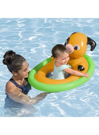 Bestway, Lil Animal Baby Boat Inflatable Baby Float ,Seat Kids Pool Float with Animal Design Safety Seat Leg Holes Water Play Toy for Toddlers 1 Pc Design May Vary - view 4