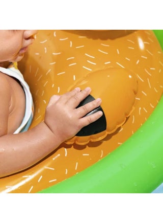 Bestway, Lil Animal Baby Boat Inflatable Baby Float ,Seat Kids Pool Float with Animal Design Safety Seat Leg Holes Water Play Toy for Toddlers 1 Pc Design May Vary - view 3