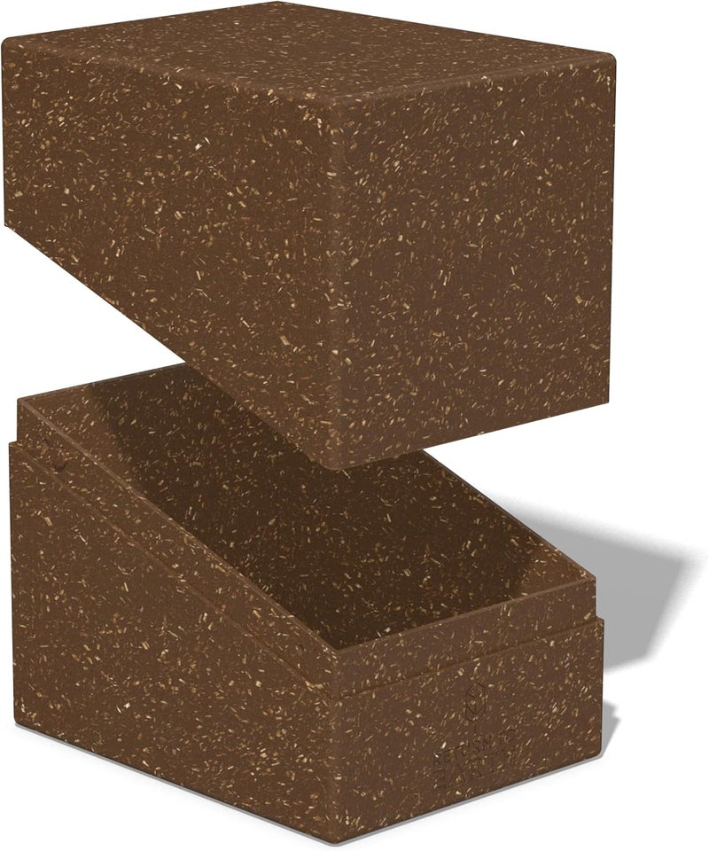 Ultimate Guard RTE Boulder 133+, Deck Case for 133 Double-Sleeved TCG Cards, Brown, 87% Renewable, Made in Germany, Secure & Durable Storage - Image 3
