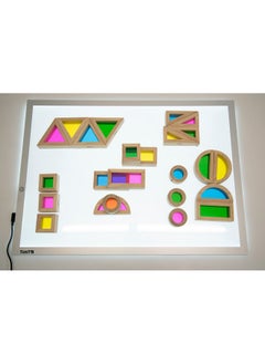 TickiT Rainbow Blocks Set Of 24 Sensory Blocks For Toddlers Aged 12M+ Colorful Montessori Stacking Shapes First Building Blocks  - Image 5