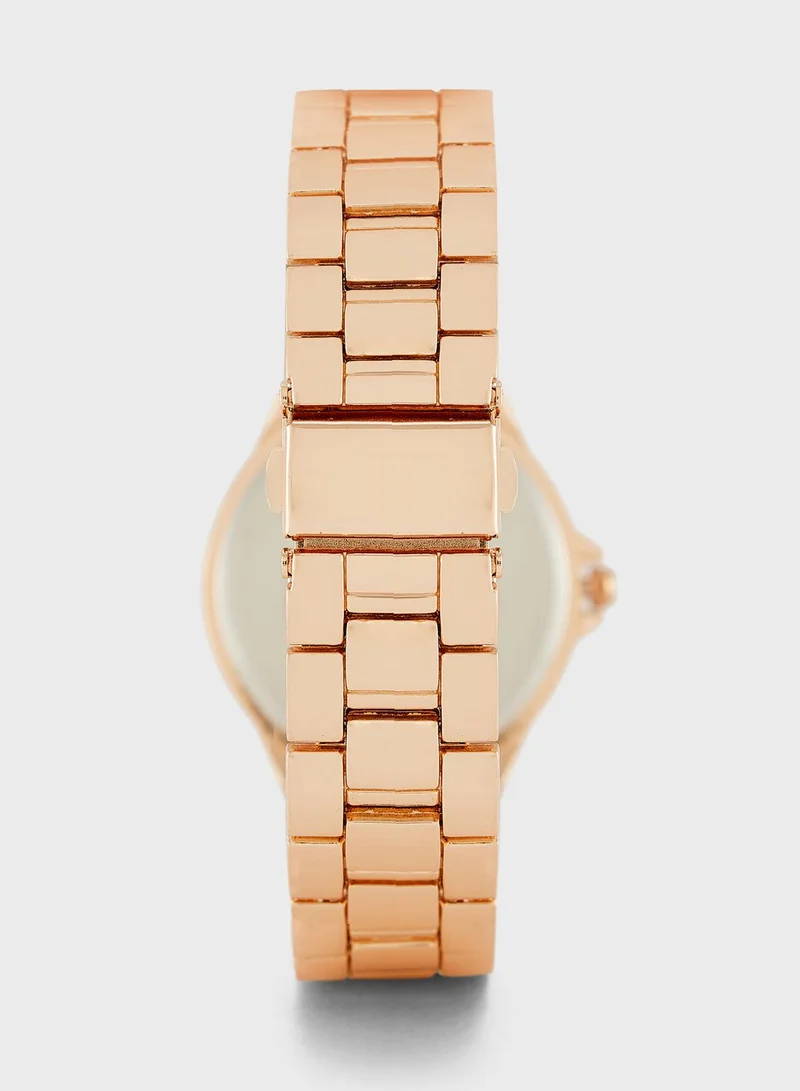 ELLA Rhinestone Dial Watch & Bracelet Gift Set