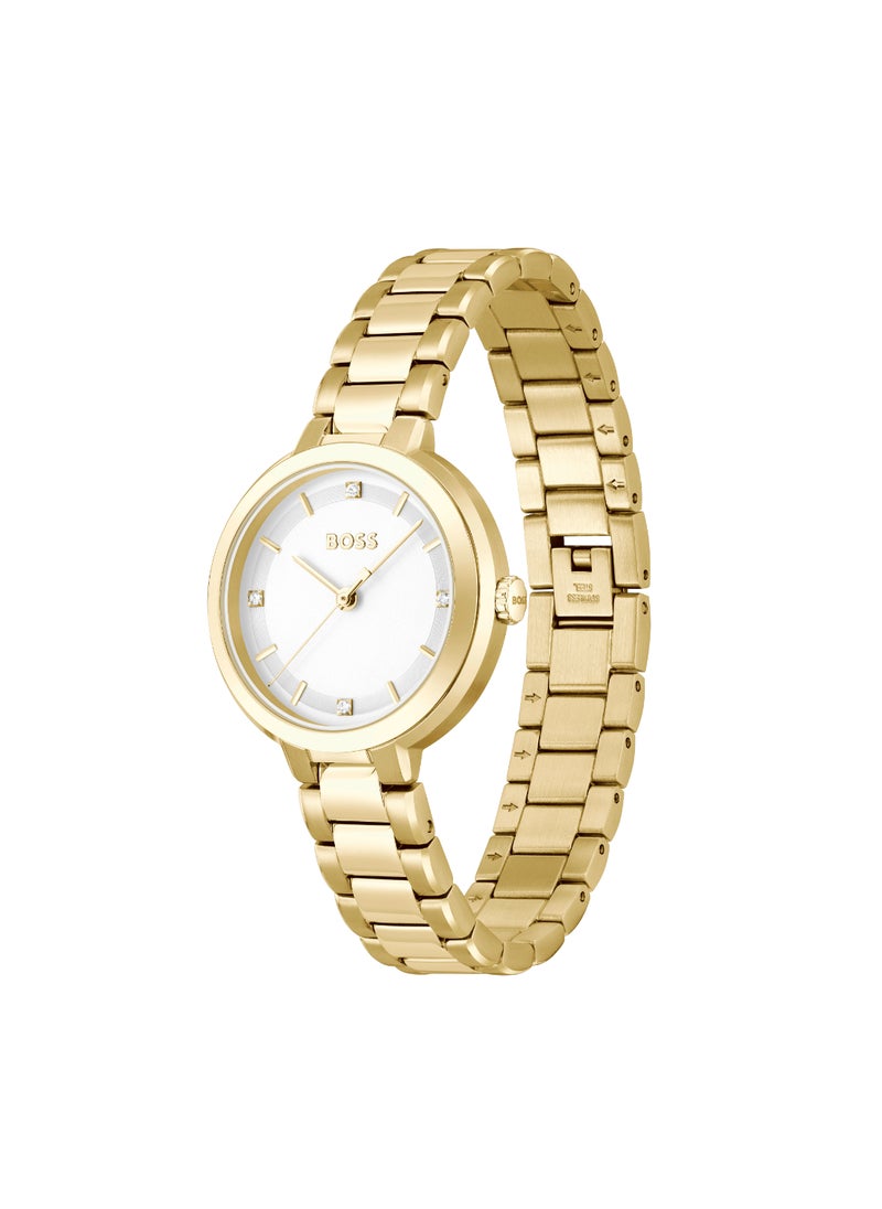 HUGO BOSS - HUGO BOSS WATCH ROUND ANALOG WOMEN'S WHITE CASE WATCH - 1502758 - Image 1