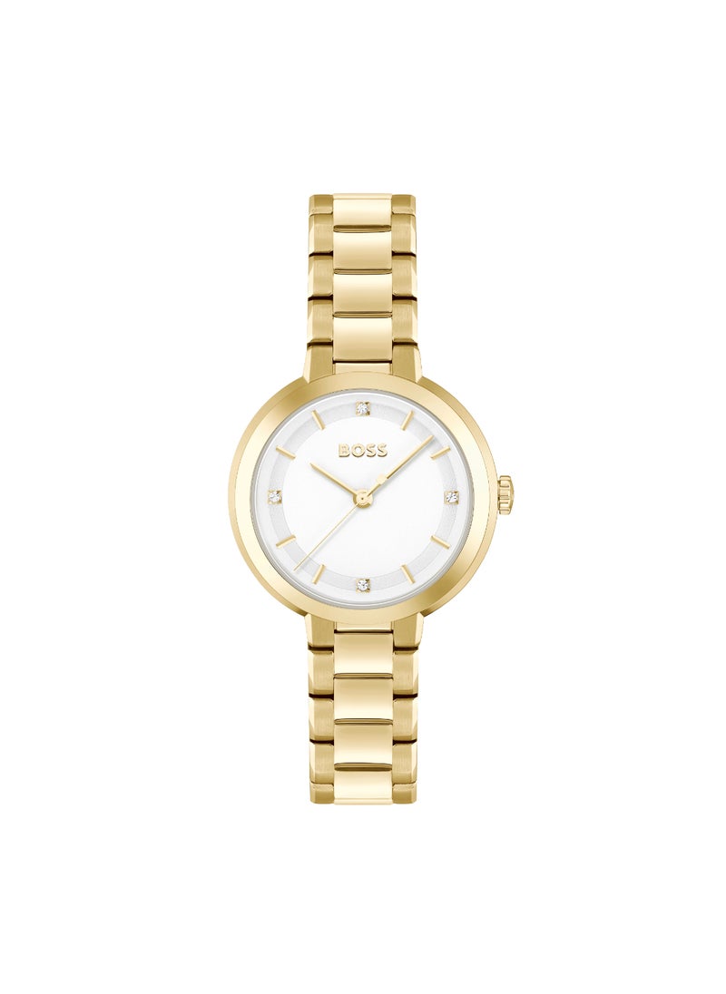 HUGO BOSS - HUGO BOSS WATCH ROUND ANALOG WOMEN'S WHITE CASE WATCH - 1502758 - Image 1
