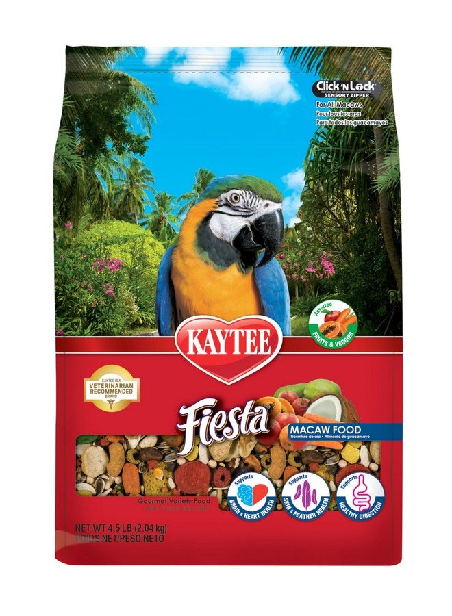 Kaytee Fiesta Macaw Pet Bird Food, 4.5 lb - Image 1