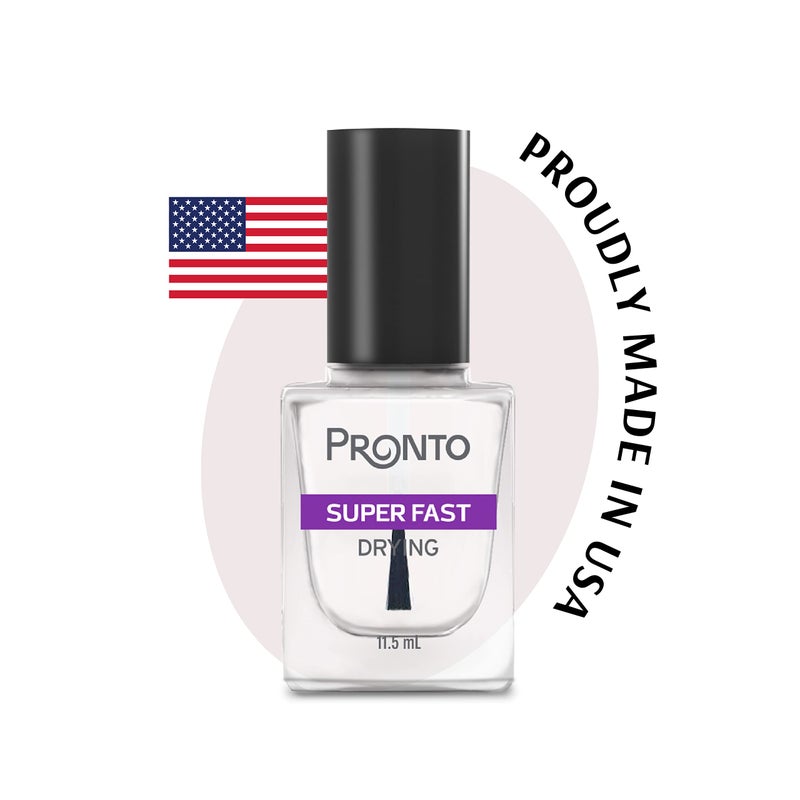 PRONTO بروتو طلاء الأظافر العلوي سريع الجفاف - جفاف سريع، طلاء أظافر شفاف - Image 3